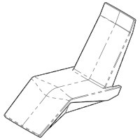 Chaise longue haute
